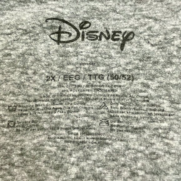 Disney Mickey Mouse Retro Graphic Tee Unisex 2XL Gray - Picture 4 of 5